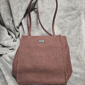 New York & Company Burgandy Wool Bag